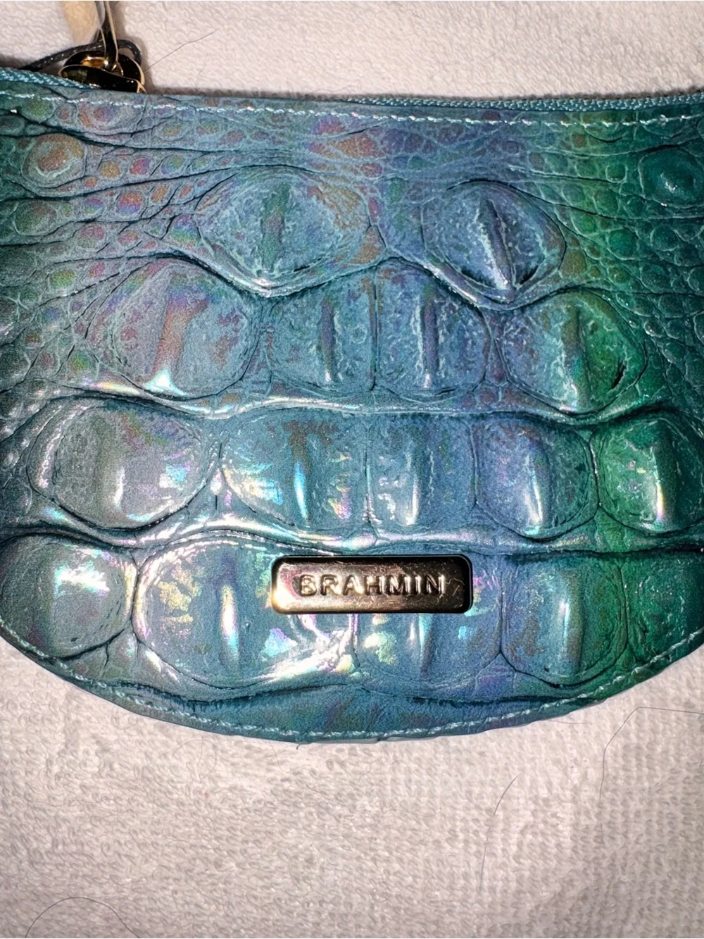 NWT Brahmin Britt in Blue Topaz